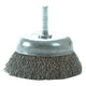 Lessmann DIY Cup Brush with Shank 75mm, 0.35 Steel Wire