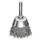 Lessmann Cup Brush with Shank D40mm x H15mm, 0.30 Steel Wire