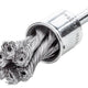 Lessmann Knot End Brush with Shank 29mm, 0.35 Steel Wire