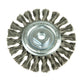 Lessmann Knot Wheel Brush 100 x 12mm M14 Bore, 0.50 Steel Wire