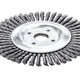 Lessmann Pipeline Brush 40 Knots 125 x 22.2mm Bore Steel Wire