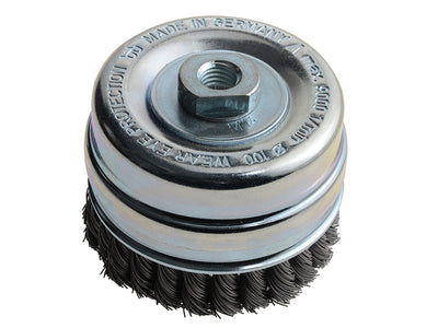 Lessmann Knot Cup Brush 100mm M14x2.0, 0.50 Steel Wire* – – Now available at MTN Shop UK.