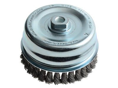 Lessmann Knot Cup Brush 125mm M14x2.0, 0.50 Steel Wire* – – Now available at MTN Shop UK.