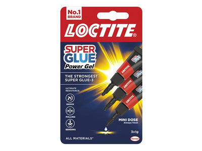 Loctite Super Glue-3 Power Gel, Tube 3 x 1g – – Now available at MTN Shop UK.