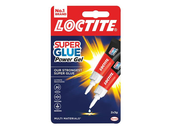 Loctite Super Glue Power Gel, Tube 2 x 3g – – Now available at MTN Shop UK.