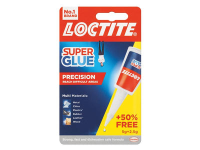 Loctite Super Glue Liquid, Precision Bottle 5g + 50% Free – – Now available at MTN Shop UK.