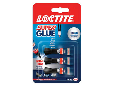 Loctite Superglue Mini Trio Tube 3 x 1g – – Now available at MTN Shop UK.