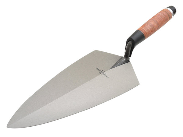 Marshalltown 19L Philadelphia Pattern Brick Trowel Leather Handle 12in – – Now available at MTN Shop UK.