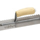 Marshalltown M702S Notched Trowel Square 1/4in Wooden Handle 11 x 4.1/2in
