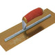Marshalltown MPB145GSD Pre-Worn PermaShape® Finishing Gold S/S Trowel DuraSoft® 14 x 5in