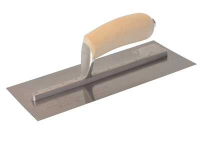 Marshalltown MXS1SS Plasterer's Finishing Trowel Stainless Steel Wooden Handle 11 x 4.1/2in – – Now available at MTN Shop UK.