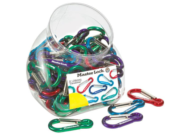 Master Lock Carabiner Hook 76mm Mixed Colour – – Now available at MTN Shop UK.
