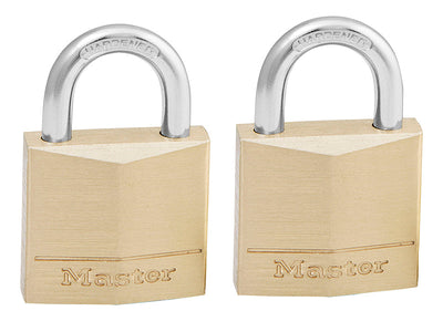 Master Lock Solid Brass 30mm Padlock 4-Pin - Keyed Alike x 2 – – Now available at MTN Shop UK.