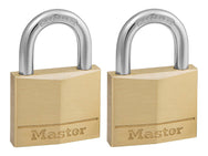 Master Lock Solid Brass 40mm Padlock 4-Pin - Keyed Alike x 2 – – Now available at MTN Shop UK.