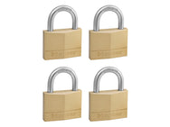 Master Lock Solid Brass 50mm Padlock 5-Pin - Keyed Alike x 4 – – Now available at MTN Shop UK.
