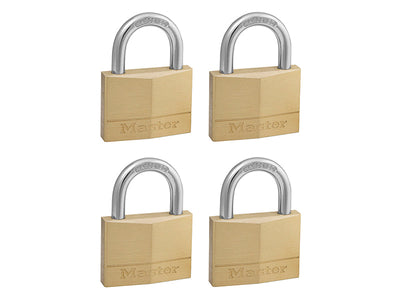 Master Lock Solid Brass 50mm Padlock 5-Pin - Keyed Alike x 4 – – Now available at MTN Shop UK.