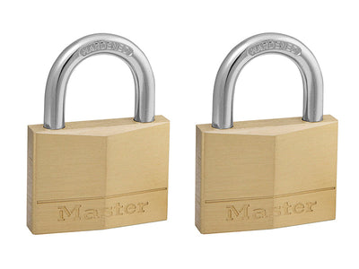 Master Lock Solid Brass 50mm Padlock 5-Pin - Keyed Alike x 2 – – Now available at MTN Shop UK.