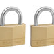 Master Lock  Solid Brass 50mm Padlock 5-Pin - Keyed Alike x 2