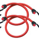 Master Lock  Twin Wire Bungee Cord 60cm Red 2 Piece