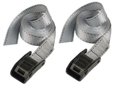 Master Lock Lashing Strap with Metal Buckle, Grey 2.5m 150kg (Pack 2) – – Now available at MTN Shop UK.