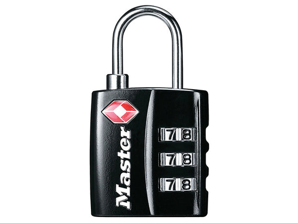Master Lock TSA 3-Digit Combination Black Finish 30mm Padlock – – Now available at MTN Shop UK.