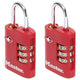 Master Lock  TSA 3-Digit Combination Zinc 30mm Padlock x 2