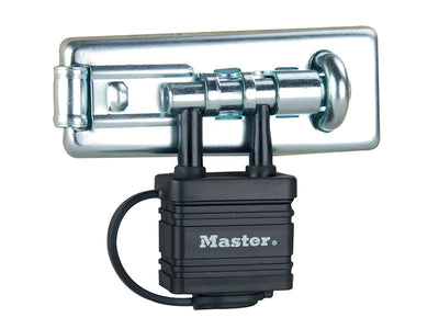 Master Lock Bolt Hasp with Integrated Lock 110mm – – Now available at MTN Shop UK.