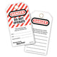 Master Lock  No. 497A Heavy-Duty Safety Tags (12) - DANGER DO NOT OPERATE