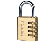 Master Lock Brass Finish 40mm 4-Digit Combination Padlock – – Now available at MTN Shop UK.