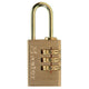 Master Lock  Brass Finish 20mm 3-Digit Combination Padlock