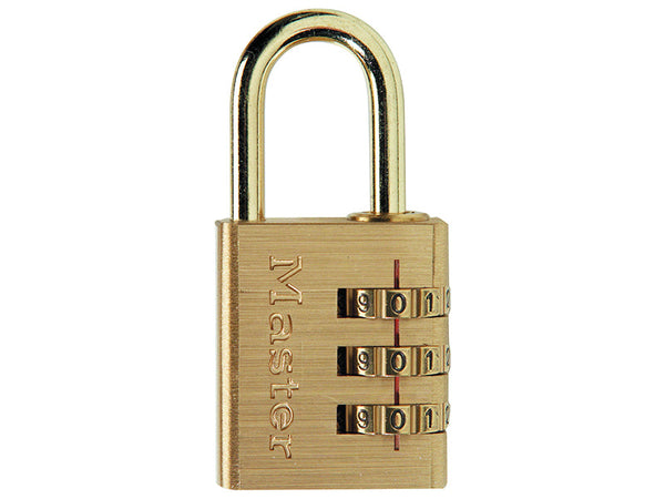 Master Lock Brass Finish 30mm 3-Digit Combination Padlock – – Now available at MTN Shop UK.