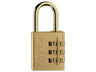 Master Lock Brass Finish 30mm 3-Digit Combination Padlock – – Now available at MTN Shop UK.