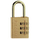 Master Lock  Brass Finish 30mm 3-Digit Combination Padlock