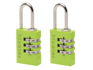 Master Lock Aluminium 3-Digit Combination 20mm Padlock Colour x 2 – – Now available at MTN Shop UK.