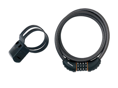 Master Lock Black Braided Steel Combination Cable 1.8m x 10mm – – Now available at MTN Shop UK.