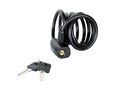 Master Lock Black Self Coiling Keyed Cable 1.8m x 8mm – – Now available at MTN Shop UK.