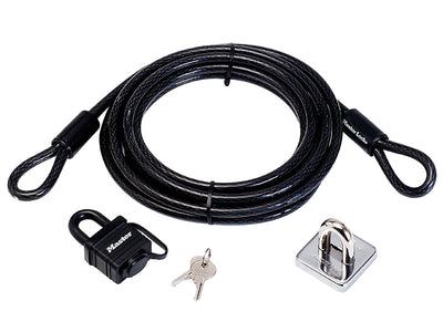 Master Lock Garden Security Kit with Lock Anchor & Cable 4.5m – – Now available at MTN Shop UK.