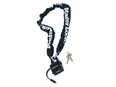 Master Lock Weather Tough 40mm Padlock & Chain 90cm x 6mm – – Now available at MTN Shop UK.