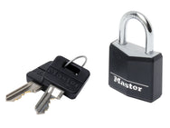 Master Lock Aluminium Black Vinyl Cover 30mm Padlock 4-Pin – – Now available at MTN Shop UK.