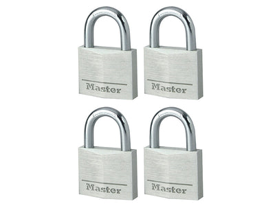 Master Lock Aluminium 40mm Padlock 4-Pin - Keyed Alike x 4 – – Now available at MTN Shop UK.