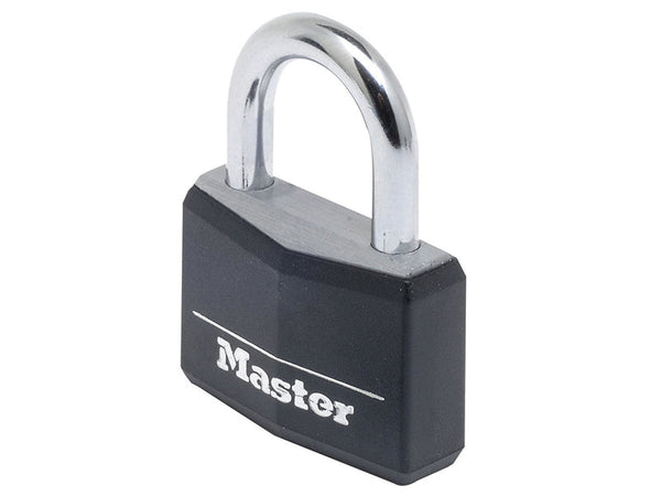 Master Lock Aluminium Black Vinyl Cover 50mm Padlock 4-Pin – – Now available at MTN Shop UK.