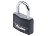 Master Lock Aluminium Black Vinyl Cover 50mm Padlock 4-Pin – – Now available at MTN Shop UK.