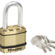 Master Lock  Excell™ Brass Finish 45mm Padlock 4-Pin - 38mm Shackle