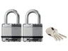 Master Lock Excell™ Laminated Steel 45mm Padlock - 24mm Shackle - Keyed Alike x 2 – – Now available at MTN Shop UK.