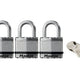 Master Lock  Excell™ Laminated Steel 45mm Padlock - 24mm Shackle - Keyed Alike x 3