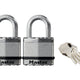 Master Lock  Excell™ Laminated Steel 45mm Padlock - 24mm Shackle - Keyed Alike x 2