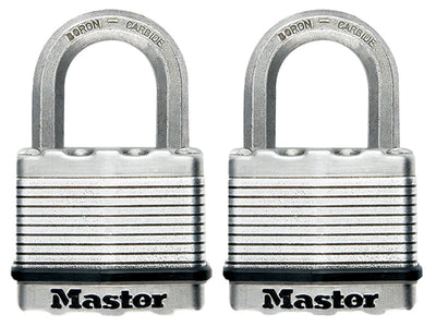 Master Lock Excell™ Laminated Steel 50mm Padlock - 25mm Shackle - Keyed Alike x 2 – – Now available at MTN Shop UK.