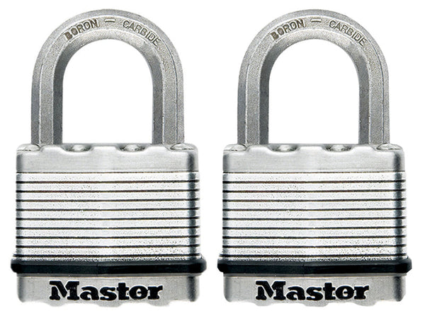 Master Lock Excell™ Laminated Steel 50mm Padlock - 25mm Shackle - Keyed Alike x 2 – – Now available at MTN Shop UK.