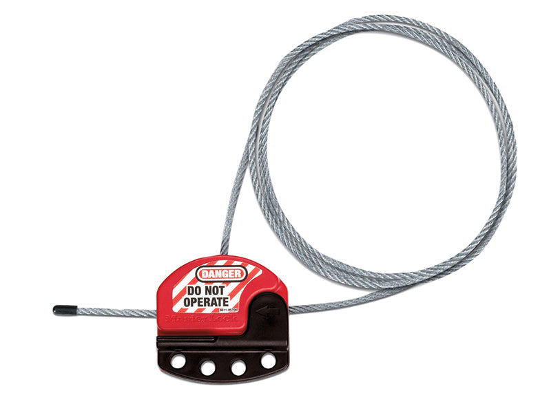 Master Lock Four Padlock Lockout Hasp with Adjustable Cable 1.8m – – Now available at MTN Shop UK.