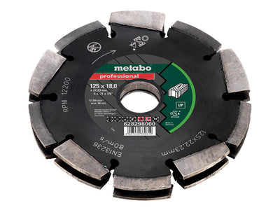Metabo 2 Row Professional UP Universal Wall Chaser Blade 125 x 18 x 22.23mm – – Now available at MTN Shop UK.